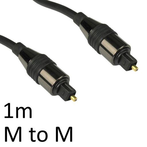 TOSLINK Digital Optical (M) to Digital Optical (M) 1m Black OEM Cable-Audio Visual-Gigante Computers