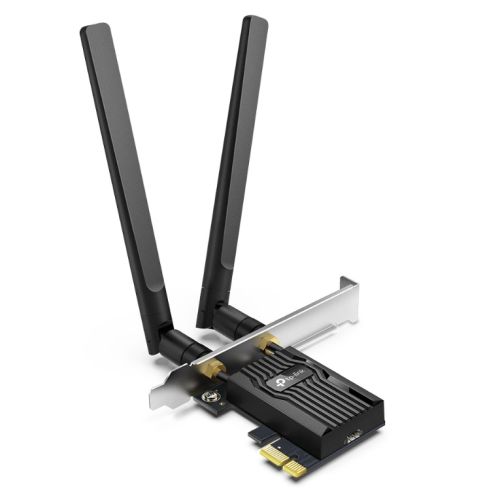 TP-LINK (Archer TX55E) AX3000 Dual Band Wi-Fi 6 PCI Express Adapter, Bluetooth 5.2, WPA3-PCIe Network Cards-Gigante Computers