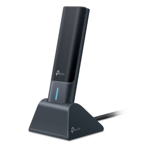 TP-LINK (Archer TXE70UH) AXE5400 Wi-Fi 6E High Gain Wireless USB Adapter, Tri-Band, USB 3.0, MU-MIMO, OFDMA, WPA3, Cradle-USB Wireless Adapters-Gigante Computers