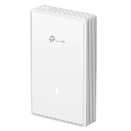 TP-LINK (EAP725-WALL) BE3600 Dual Band Wall Plate Wi-Fi 7 Access Point, PoE, 2.5GB Ports, 160MHz Bandwidth, Omada Mesh, Multi-RUs-Range Ext. / Access Points-Gigante Computers