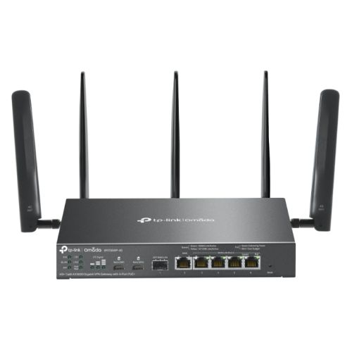 TP-LINK (ER706WP-4G) Omada 4G+ Cat6 AX3000 Gigabit VPN Gateway with 4-Port PoE+, 5x GB Ports, Omada Mesh, High-Security VPN-Routers / Mesh Systems-Gigante Computers