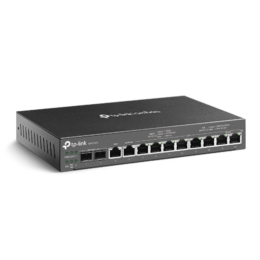 TP-LINK (ER7212PC) Omada 3-in-1 Gigabit VPN Router - Router + PoE Switch + Omada Controller, 12 Ports, Up to 4x WAN-Routers/Mesh Systems-Gigante Computers