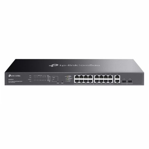 TP-LINK (ES220GMP) Omada 20-Port Gigabit Easy Managed Switch with 16-Port PoE+, 2x GB SFP Ports, 250W Power Budget, Rackmountable-Switches-Gigante Computers