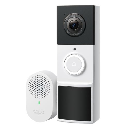 TP-LINK (TAPO D210) Smart Battery 2K 3MP Video Doorbell Camera w/ Chime, 6-Month Battery, Night Vision, AI Detection & Notification-Smart Security-Gigante Computers