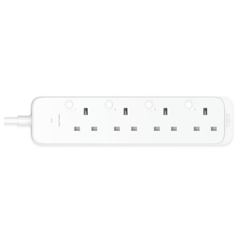 TP-LINK (TAPO P304M) Smart Wi-Fi Power Strip, 4 Outlets, App/Voice Control, Surge Protection, Energy Monitoring, Matter Certified-Smart Electrical-Gigante Computers