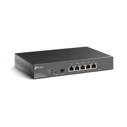 TP-LINK (TL-ER7206) SafeStream Gigabit Multi-WAN VPN Router, Omada SDN, 5x GB LAN, Up to 4x WAN, SFP Port, Abundant Security Features-Routers-Gigante Computers