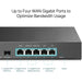 TP-LINK (TL-ER7206) SafeStream Gigabit Multi-WAN VPN Router, Omada SDN, 5x GB LAN, Up to 4x WAN, SFP Port, Abundant Security Features-Routers-Gigante Computers