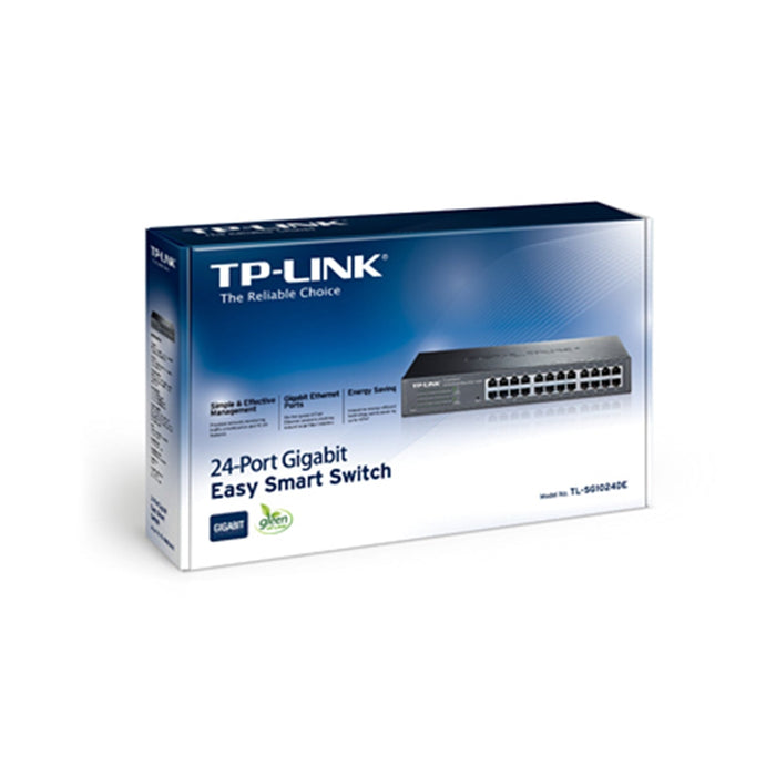 TP-LINK (TL-SG1024DE) 24-Port Gigabit Easy Smart Switch, Simple Setup, Rackmountable, VLAN-Switches-Gigante Computers