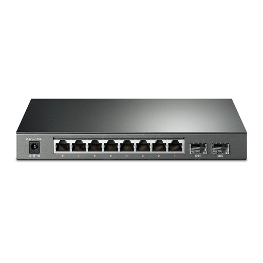 TP-LINK (TL-SG2210P V5) JetStream 10-Port Gigabit Smart Switch with 8-Port PoE+, 2 SFP Ports, Rackmount/Desktop-Switches-Gigante Computers