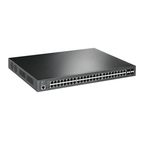 TP-LINK (TL-SG3452P) JetStream 52-Port Gigabit L2+ Managed Switch with 48-Port PoE+, 4 SFP Slots, Rackmountable-Switches-Gigante Computers