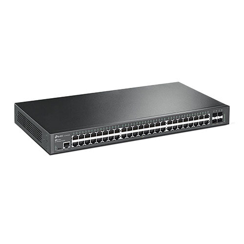 TP-LINK (TL-SG3452X) JetStream 48-Port Gigabit L2+ Managed Switch with 10GE 4 SFP+ Slots, L2/L3/L4 QoS, Fanless, Rackmountable-Switches-Gigante Computers