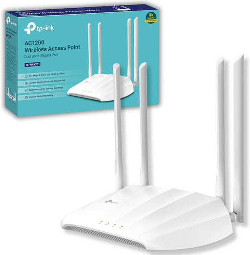 TP-LINK (TL-WA1801) AX1800 Dual Band Gigabit Wi-Fi 6 Access Point, Passive PoE, Range Extender, Multi-SSID & Client Modes-Range Ext/Access Points-Gigante Computers