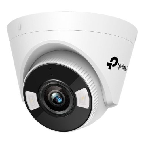 TP-LINK (VIGI C450 4MM) 5MP Full Colour Turret Network Camera w/ 4mm Lens, PoE, Smart Detection, People & Vehicle Analytics, H.265+-Surveillance Cameras-Gigante Computers