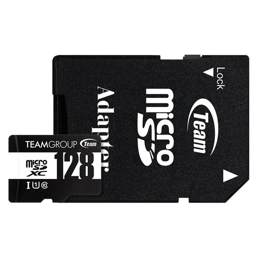 Team 128GB Micro SDXC UHS-1 Class 10 Flash Card with Adapter-Memory-Gigante Computers