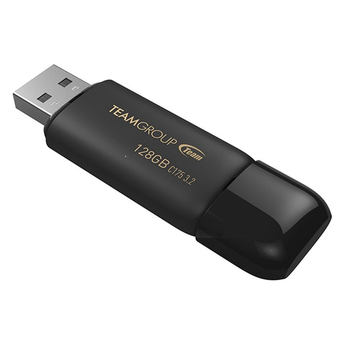 Team C175 128GB USB 3.2 Black USB Flash Drive-USB Memory-Gigante Computers