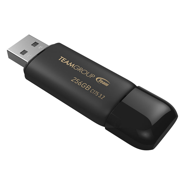 Team C175 256GB USB 3.2 Black USB Flash Drive-Memory-Gigante Computers