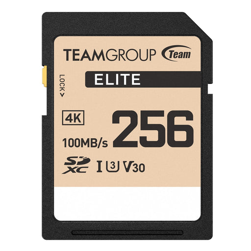 Team ELITE SDXC UHS-I U3 V30 Memory Card 256GB-Memory-Gigante Computers