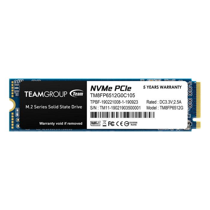 Team MP33 512GB M.2 NVMe SSD-Internal Hard Drives-Gigante Computers