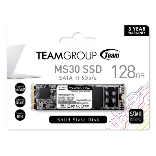 Team MS30 128gb M.2 SATA SSD-Internal Hard Drives-Gigante Computers
