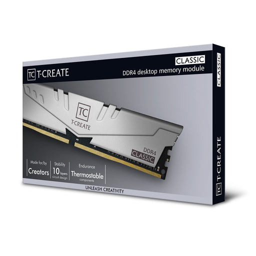 Team T-Create Classic 32GB Aluminium Heatsink (2 x 16GB) DDR4 2666MHz DIMM System Memory-System Memory-Gigante Computers