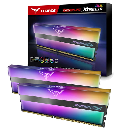 Team T-Force XTREEM ARGB 16GB Black Heatsink with ARGB LEDs (2 x 8GB) DDR4 3200MHz DIMM System Memory-System Memory-Gigante Computers