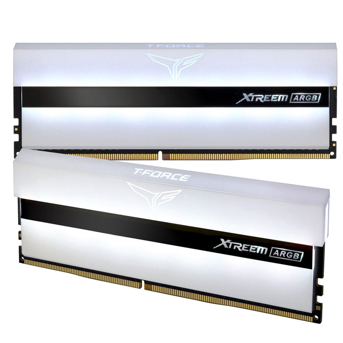 Team T-Force XTREEM ARGB 16GB White Heatsink with ARGB LEDs (2 x 8GB) DDR4 3600MHz DIMM System Memory-System Memory-Gigante Computers