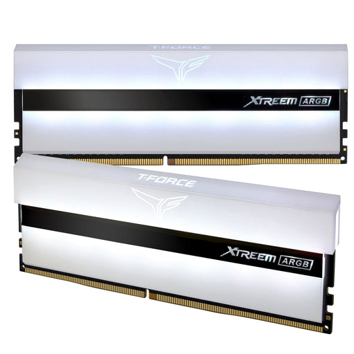 Team T-Force XTREEM ARGB 32GB White Heatsink with ARGB LEDs (2 x 16GB) DDR4 3600MHz DIMM System Memory-System Memory-Gigante Computers