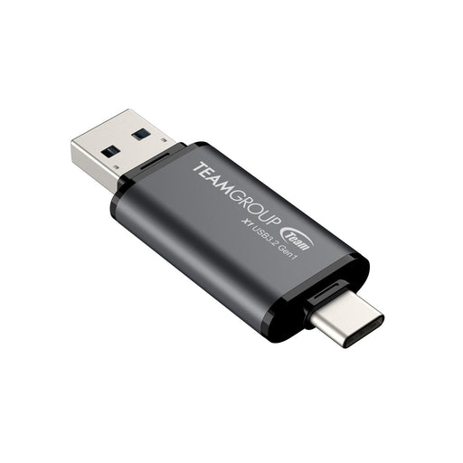 Team TX1364GC01 2 in 1 Dual OTG 64GB Flash Drive, X1 USB 3.2 Gen1, Type C & A, Plug and Play-Memory-Gigante Computers