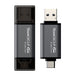 Team TX1364GC01 2 in 1 Dual OTG 64GB Flash Drive, X1 USB 3.2 Gen1, Type C & A, Plug and Play-Memory-Gigante Computers