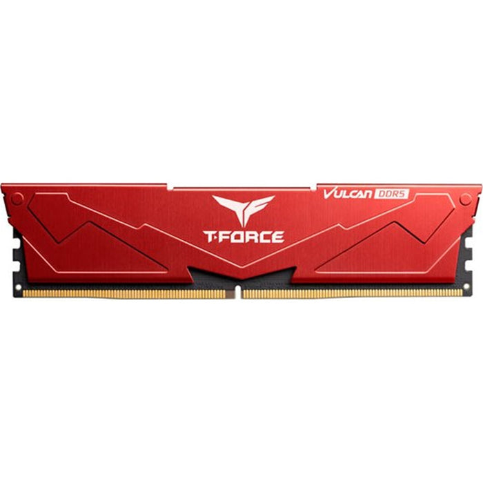 TeamGroup T-Force VULCAN Red DIMM Kit 64GB (2 x 32GB), DDR5 6000MHz System Memory-Memory-Gigante Computers