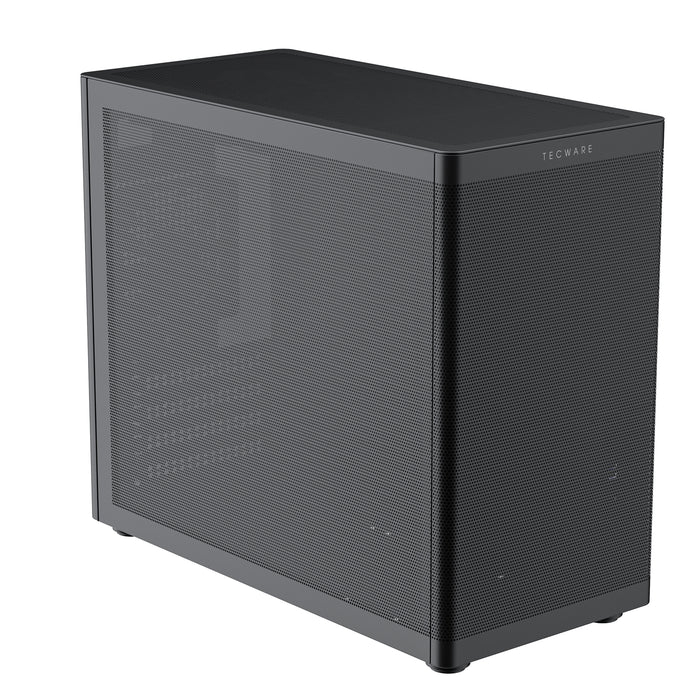 TecWare Fusion 3 mATX Compact Mesh Case (Black)-Cases-Gigante Computers