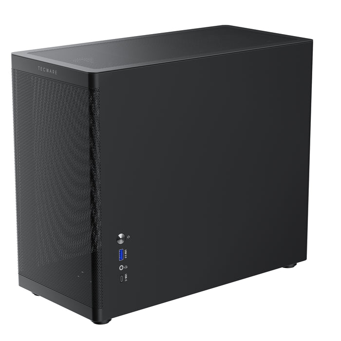 TecWare Fusion 3 mATX Compact Mesh Case (Black)-Cases-Gigante Computers