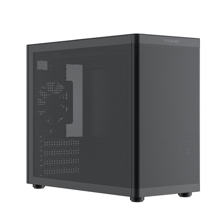TecWare Fusion 3 mATX Compact Mesh Case (Black)-Cases-Gigante Computers