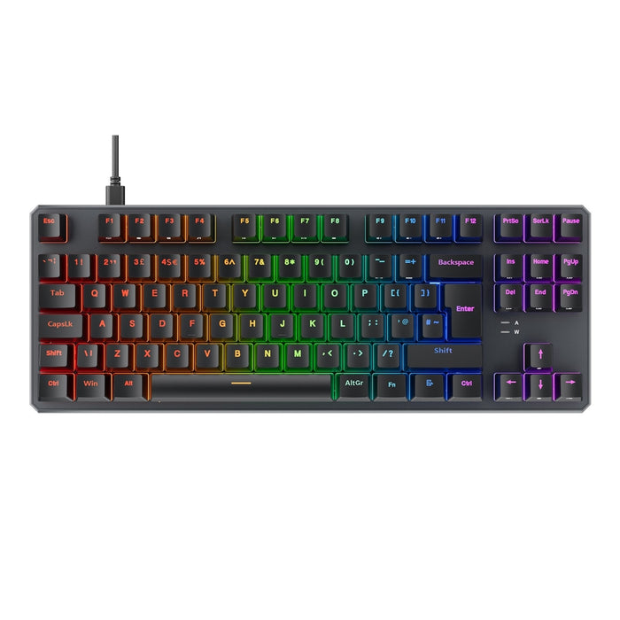 Tecware Phantom+ RGB Mechanical with Wraith Red Switches UK Layout Gaming Keyboard Black-Keyboard-Gigante Computers