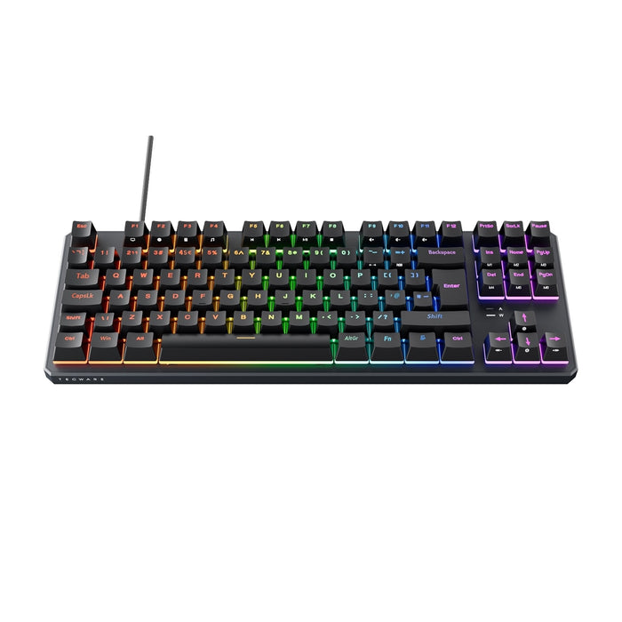 Tecware Phantom+ RGB Mechanical with Wraith Red Switches UK Layout Gaming Keyboard Black-Keyboard-Gigante Computers