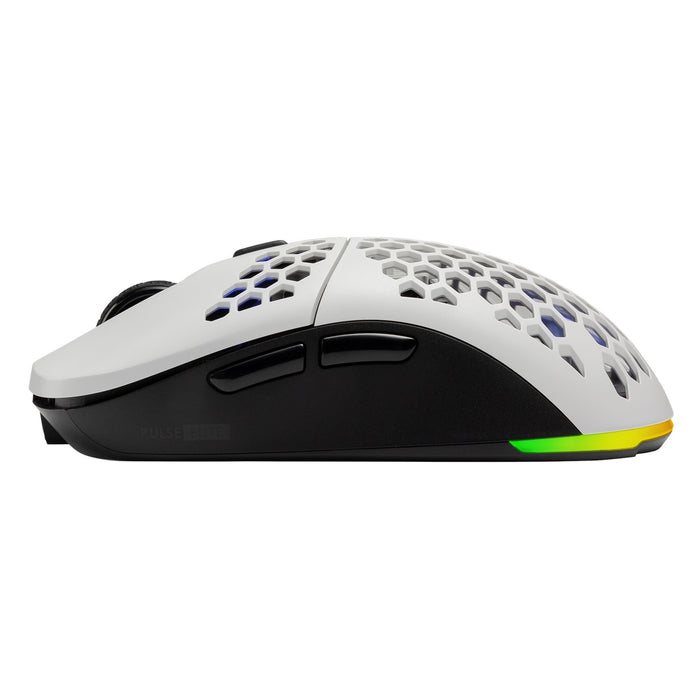 Tecware Pulse Elite Lightweight RGB Wireless Gaming Mouse with Interchangeable Black & White Honeycomb Shells included-Mice-Gigante Computers