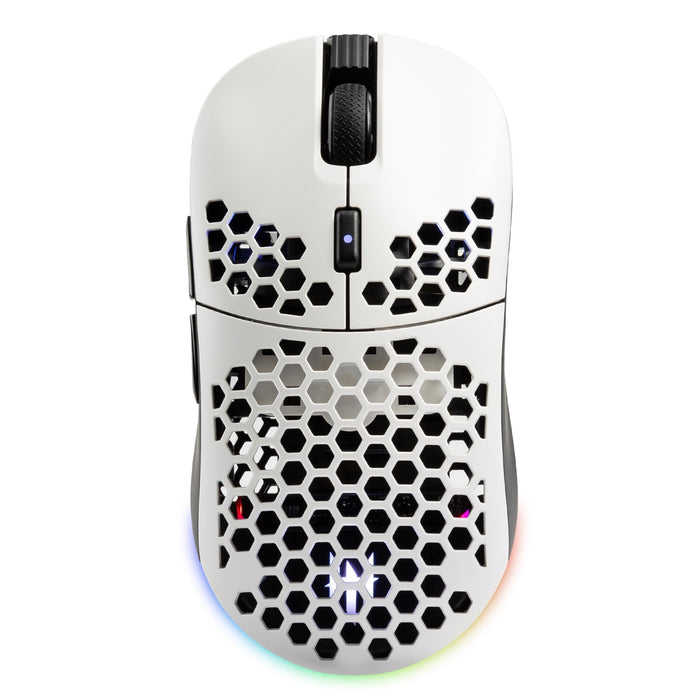 Tecware Pulse Elite Lightweight RGB Wireless Gaming Mouse with Interchangeable Black & White Honeycomb Shells included-Mice-Gigante Computers