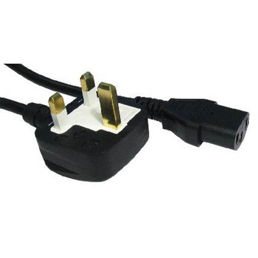 UK Mains to IEC Kettle 5m Black OEM Power Cable-Cables-Gigante Computers