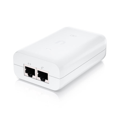 Ubiquiti U-POE-at Instant 802.3at 48V Power POE Injector, delivers up to 30W of PoE+, compatible with the U6 LR, U6 Pro, and other 802.3at PoE+ devices, surge and clamping protection, AC cable with earth ground-Networking-Gigante Computers