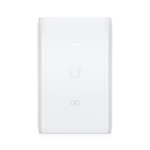 Ubiquiti U-POE-at Instant 802.3at 48V Power POE Injector, delivers up to 30W of PoE+, compatible with the U6 LR, U6 Pro, and other 802.3at PoE+ devices, surge and clamping protection, AC cable with earth ground-Networking-Gigante Computers