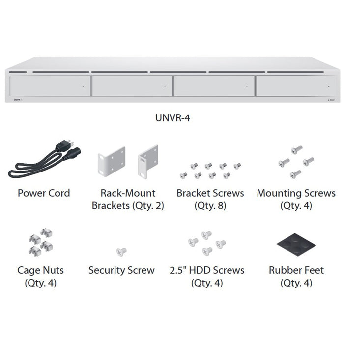 Ubiquiti UNVR UniFi Protect 4 Bay Network Video Recorder-IP Cameras-Gigante Computers