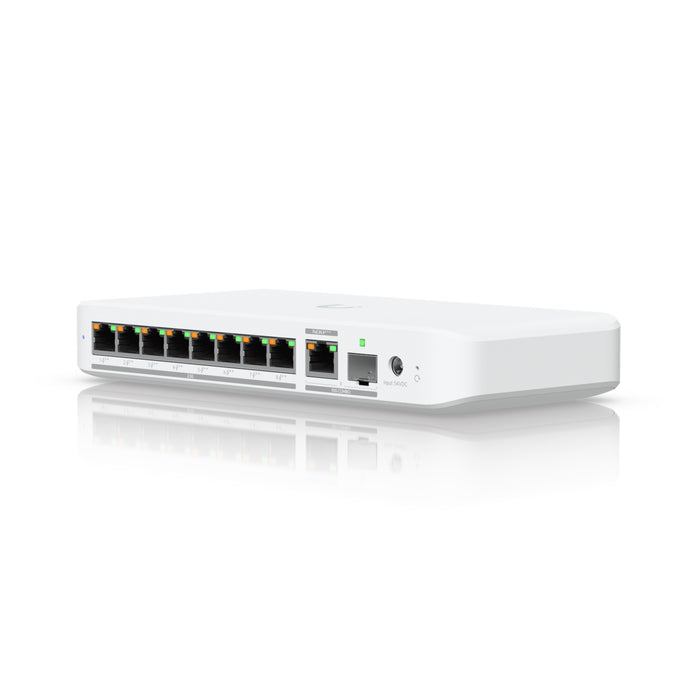 Ubiquiti USW-FLEX-2.5G-8-POE UniFi Flex 2.5G Ultra Compact 8 Port POE/USB-C Powered POE++ Managed Switch-Networking-Gigante Computers