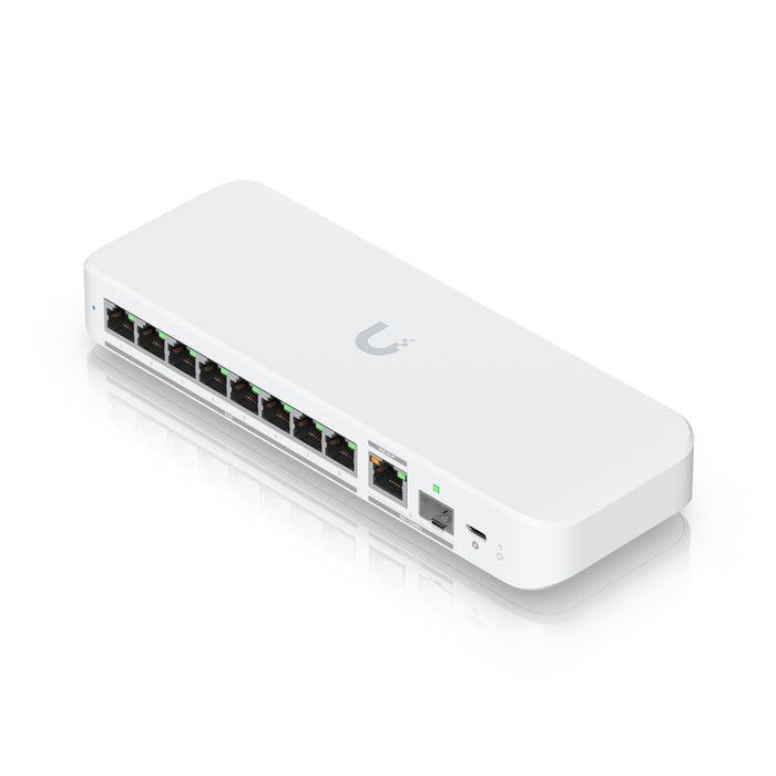 Ubiquiti USW-FLEX-2.5G-8 UniFi Flex 2.5G Ultra Compact 8 Port POE/USB-C Powered Managed Switch-Networking-Gigante Computers