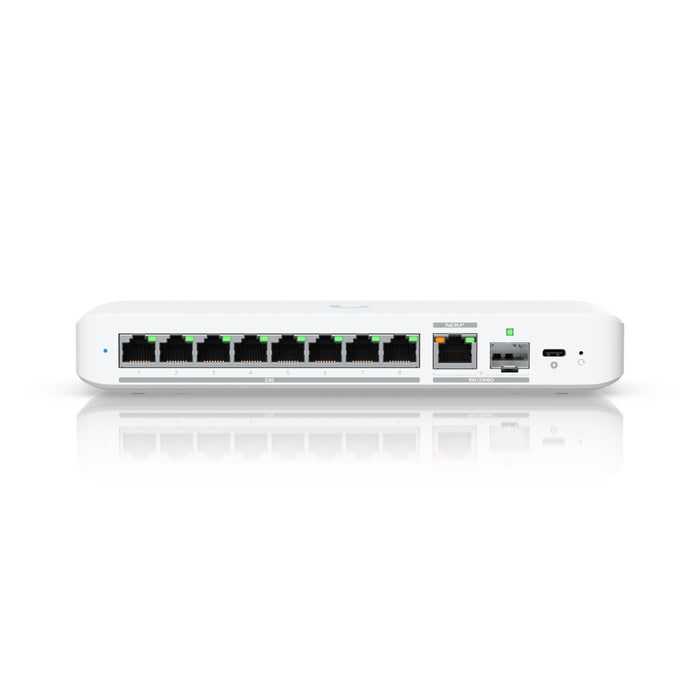 Ubiquiti USW-FLEX-2.5G-8 UniFi Flex 2.5G Ultra Compact 8 Port POE/USB-C Powered Managed Switch-Networking-Gigante Computers