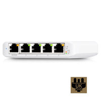 Ubiquiti USW-FLEX-MINI UniFi USW Flex Mini 5 Port Smart Managed POE/USB C Powered Gigabit Network Switch (UK Plug)-Networking-Gigante Computers