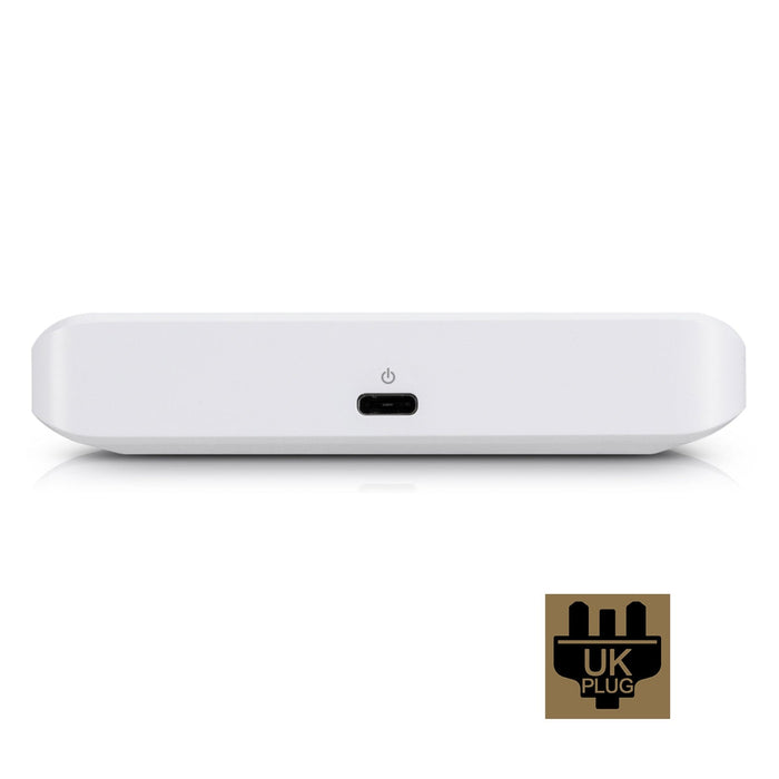 Ubiquiti USW-FLEX-MINI UniFi USW Flex Mini 5 Port Smart Managed POE/USB C Powered Gigabit Network Switch (UK Plug)-Networking-Gigante Computers