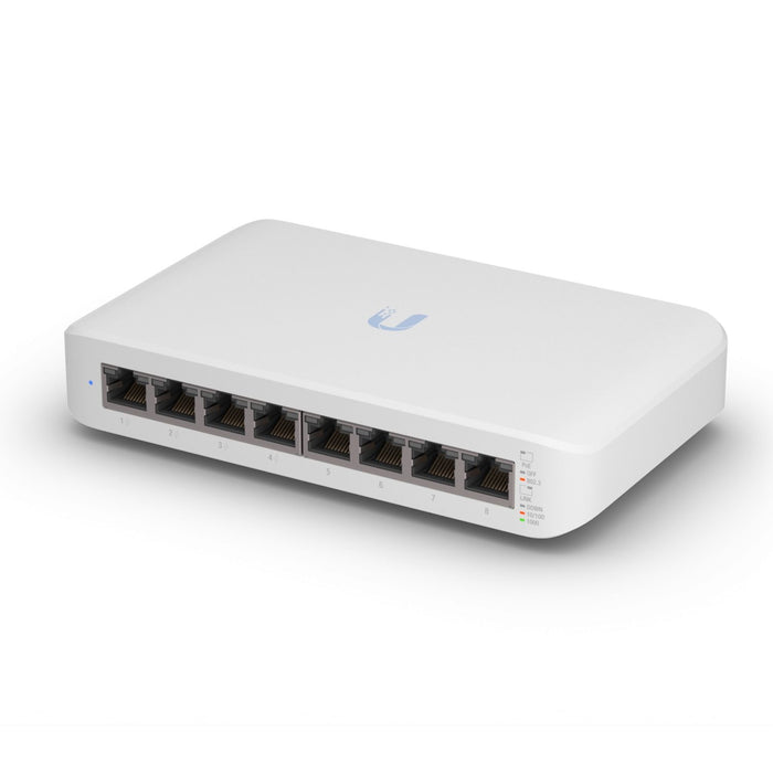 Ubiquiti USW-LITE-8-POE UniFi Switch Lite 8 Port Gigabit Managed Switch with 4 POE+ Ports (EU Plug)-Networking-Gigante Computers