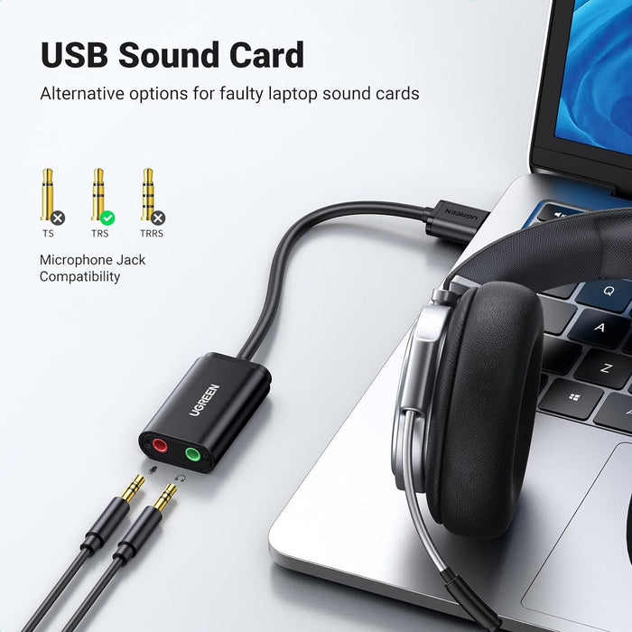 Ugreen External Soundcard USB-Soundcards-Gigante Computers