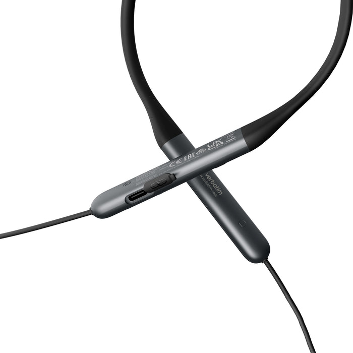 Verbatim (30205) TruSound ANC Neckband Earbuds, Wireless Bluetooth 5.4, Active Noise Cancellation - Black-Speakers-Gigante Computers