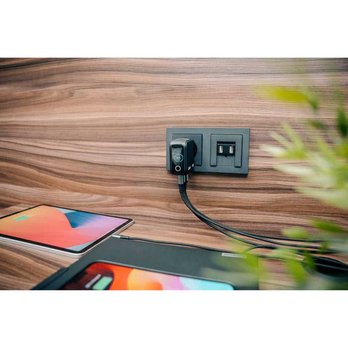 Verbatim (30238) MINI GAN CHARGER 65W WITH DISPLAY-Cables-Gigante Computers